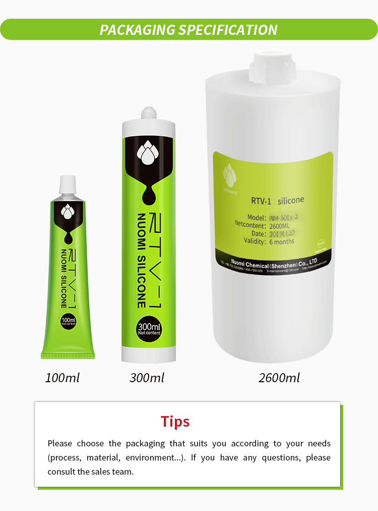 Paste Appearance Sealant RTV-1 Silicone Adhesive