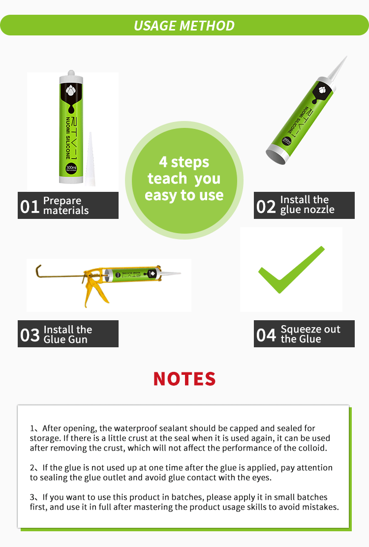 Paste Appearance Sealant RTV-1 Silicone Adhesive